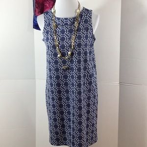Sailor Sailor navy/white sleeveless shift M
